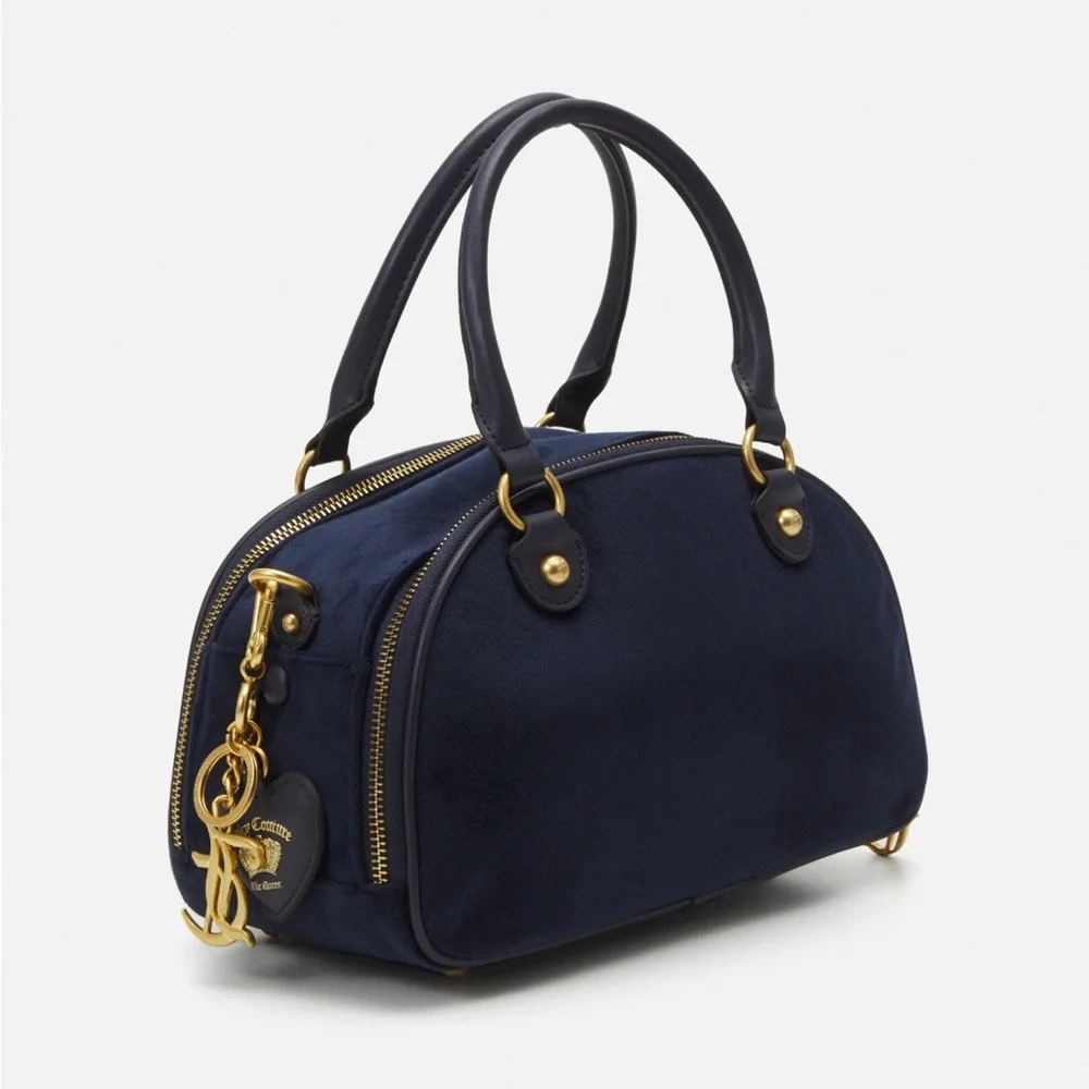 Juicy Couture Navy Blue and Gold Twig Bowler Bag Set UK circa 2023 - Picture 3 of 7